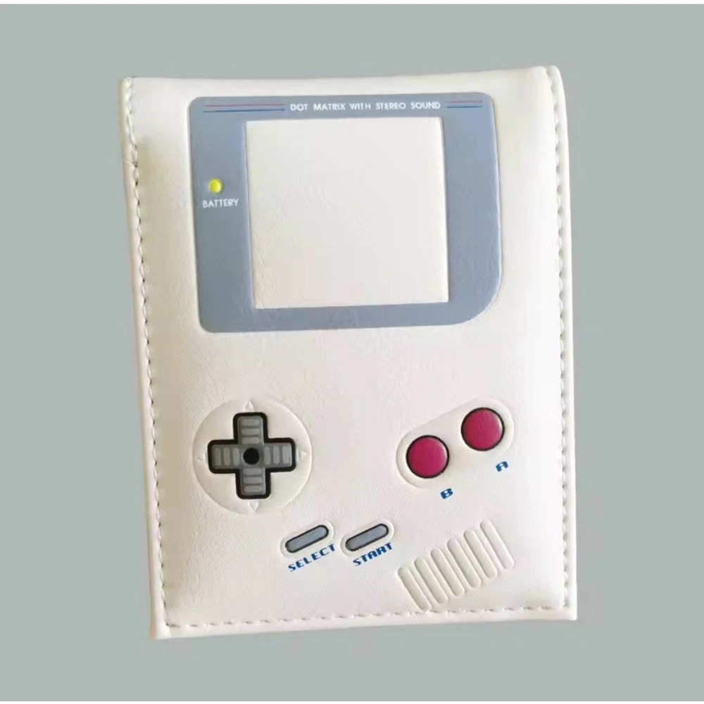 Vintage Console-Inspired Card Holder - white and Gray gameboy novelty NEW